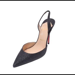 Sold Christian Louboutin Glitter Slingback